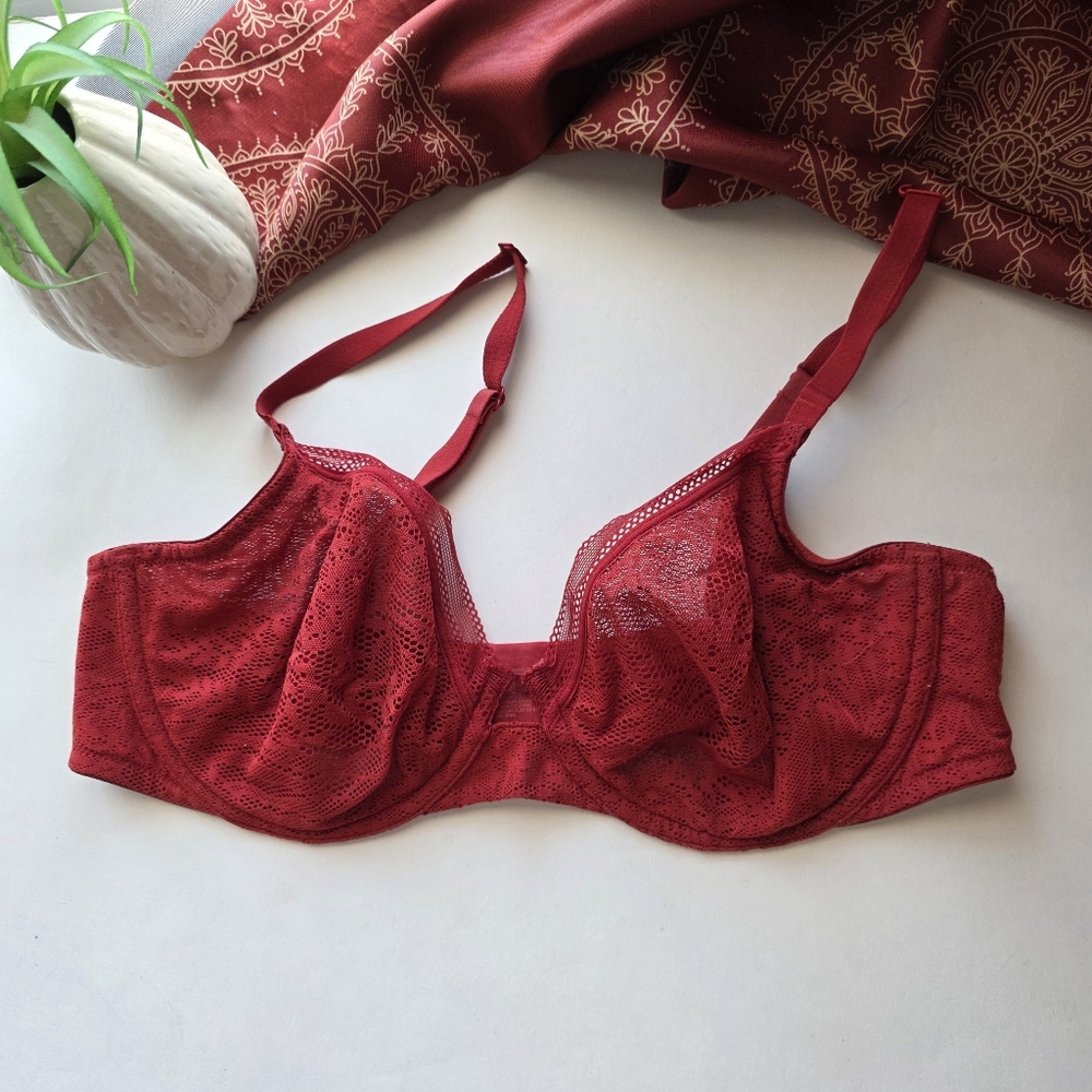 Soma Unlined Bra Perfect Coverage Red Size 36C
